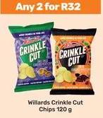 Any 2 Willards Crinkle Cut Chips 120 g