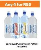 Any 4 Bonaqua Pump Water Assorted