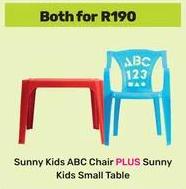 Sunny Kids ABC Chair PLUS Sunny Kids Small Table