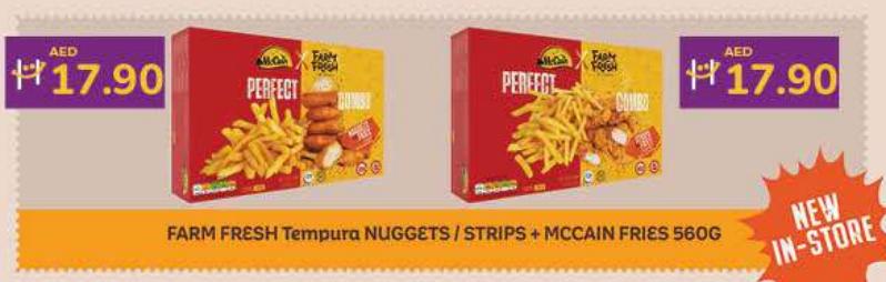 FARM FRESH Tempura NUGGETS / STRIPS + MCCAIN FRIES 560G