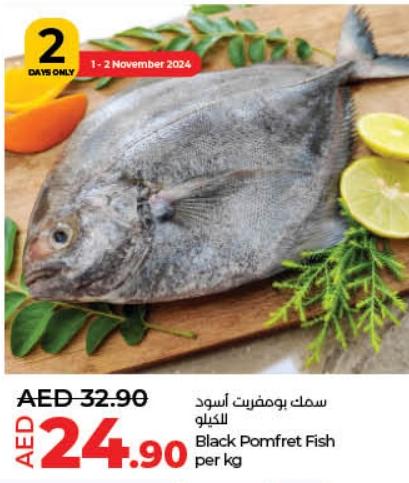 Black Pomfret Fish per kg