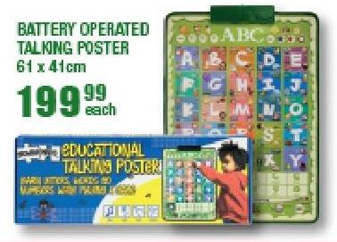 Battery Operated Talking Poster