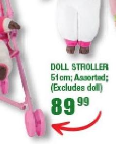 DOLL STROLLER; Assorted; (Excludes doll)