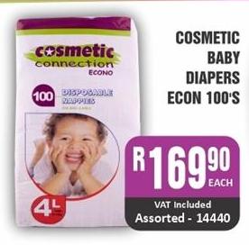 Cosmetic Baby Diapers Econ 100's