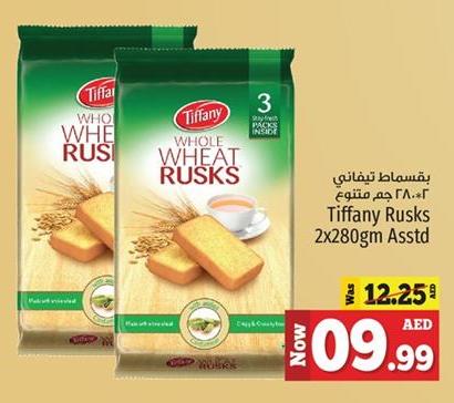 Tiffany Rusks 2x280gm Assorted