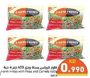 Farm Frites with Peas and Carrots 400g