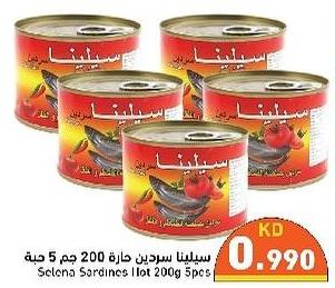 Selena Sardines Hot 200g 5pcs