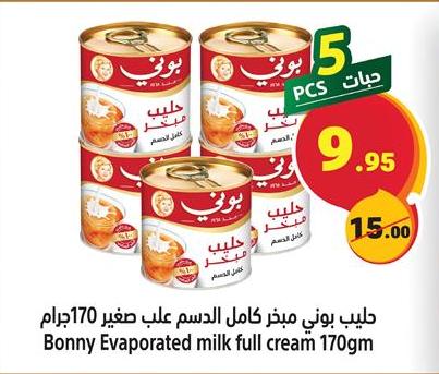 Bonny Evaporated milk full cream 170gm