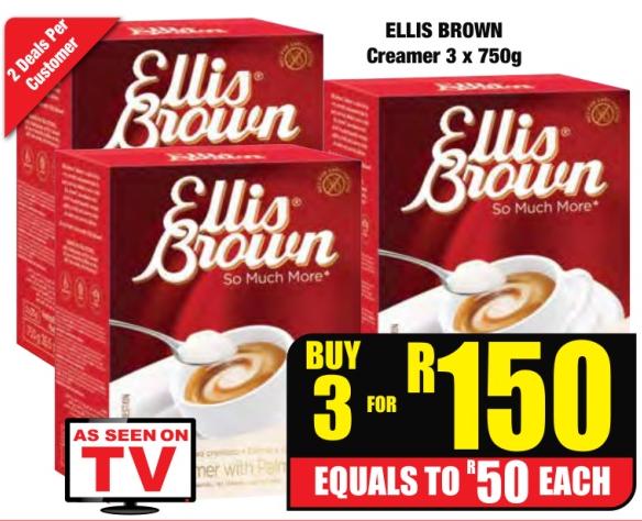 ELLIS BROWN Creamer 3 x 750g