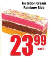 Imitation Cream Rainbow Slab