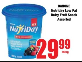 DANONE Nutriday Low Fat Dairy Fruit Snack Assorted 900g