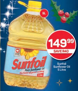 Sunfoil Sunflower Oil 5 Litre