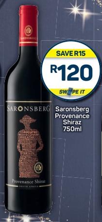 Saronsberg Provenance Shiraz 750ml 