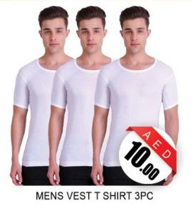 Mens Vest T Shirt 3PC