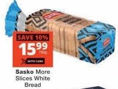 Sasko More Slices White Bread 700g