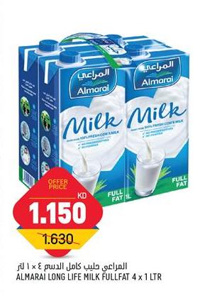 ALMARAI LONG LIFE MILK FULLFAT 4 x 1 LTR