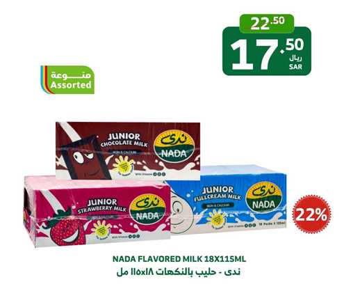 NADA FLAVORED MILK 18X115 ML