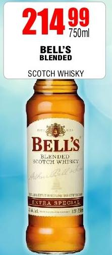 BELL'S BLENDED SCOTCH WHISKY 750 ml 