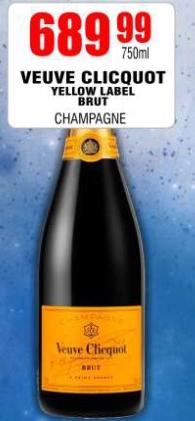 Veuve Clicquot Yellow Label Brut Champagne 750 ml