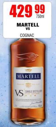 MARTELL VS COGNAC 750 ml 