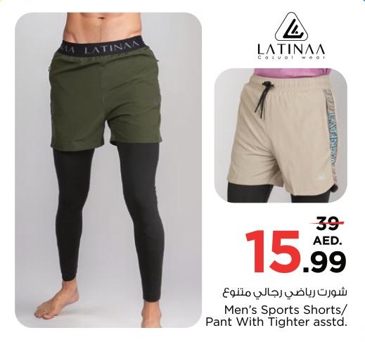 Men’s Sports Shorts/Pant With Tighter asstd.