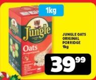 Jungle Oats Original Porridge 1kg