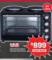 AIM 24 Litre Compact Kitchen Mini Oven