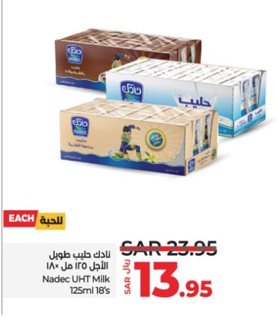 Nadec UHT Milk 125ml 18's