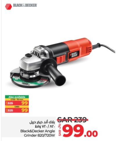 Black&Decker Angle Grinder 820/720W