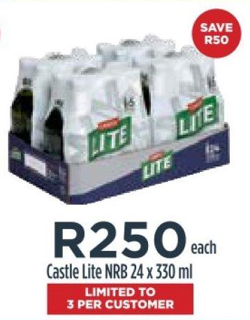 Castle Lite NRB 24 x 330 ml