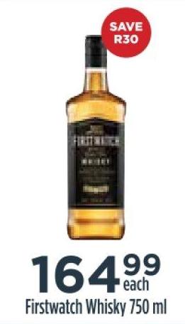 Firstwatch Whisky 750 ml