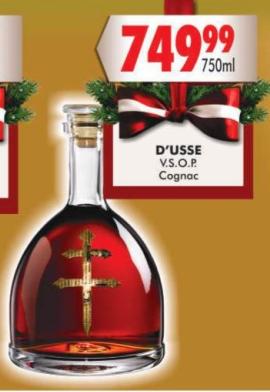 D'USSE V.S.O.P Cognac 750ml