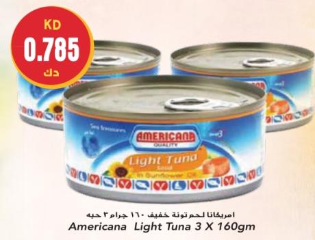 Americana Light Tuna 3 X 160gm