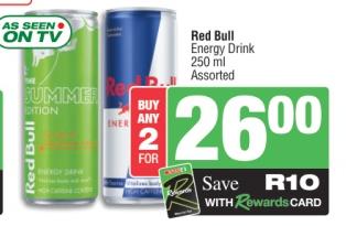 Red Bull Energy Drink Assorted 250 ml Any 2