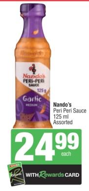 Nando's Peri Peri Sauce Assorted 125 ml