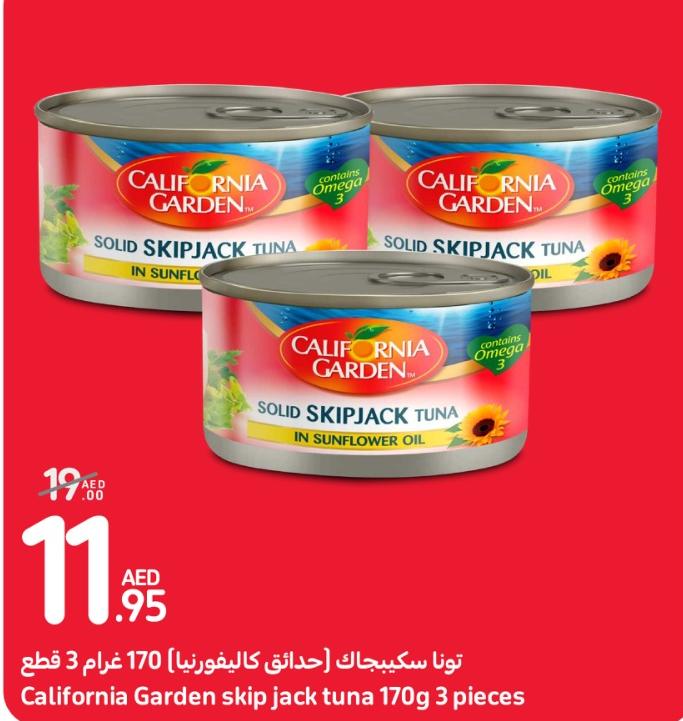 California Garden skip jack tuna 170g 3 pieces