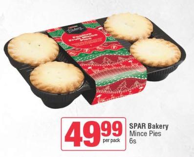 SPAR Bakery Mince Pies 6s