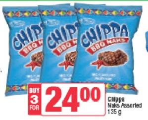 Chippa BBQ Naks Assorted 135 g