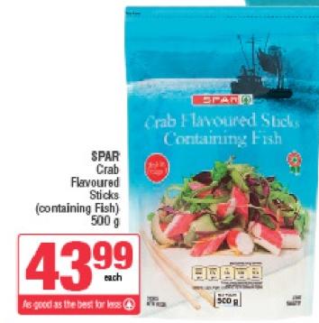 SPAR Crab Flavoured Sticks (containing Fish) 500 g