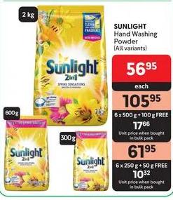 SUNLIGHT Hand Washing Powder 2kg (All variants)