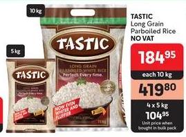 TASTIC Long Grain Parboiled Rice 10 kg