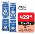 COSTAS Candles 25 x 400 g