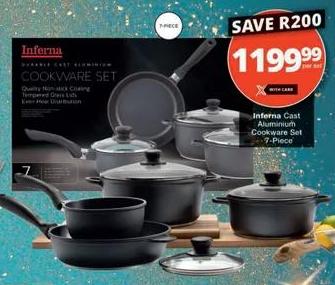 Inferna Cast Aluminium Cookware Set 7-Piece