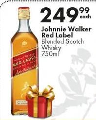 Johnnie Walker Red Label Blended Scotch Whisky 750 ml 