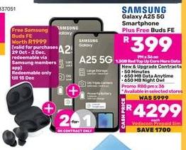 Samsung Galaxy A25 5G Smartphone with Free Buds FE