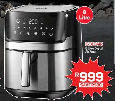 Goldair 8 Litre Digital Air Fryer