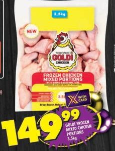 Goldi Frozen Mixed Chicken Portions 3.5kg