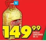 Excella Sunflower Oil 5 Ltr 