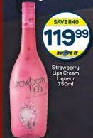 Strawberry Lips Cream Liqueur 750 ml