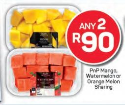 Any 2 PnP Mango, Watermelon or Orange Melon Sharing